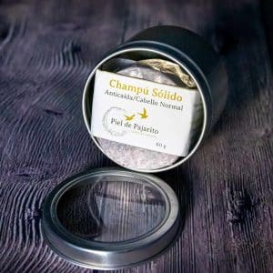 Lata de aluminio para champú sólido