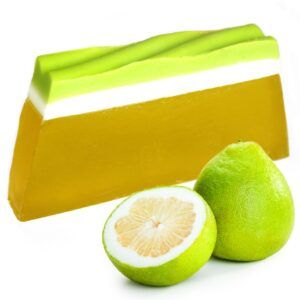 Jabón artesanal de pomelo verde de Piel de Pajarito de pomelo